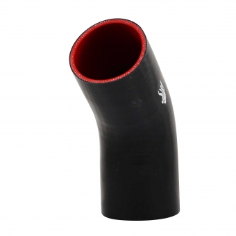 Curva 45º de Silicone Preta 3\\\" - Cód.8328