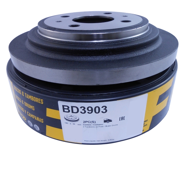 Kit Tambor de Freio BD3903 Tras. Honda Fit 1.4, 1.5 Cód.5101