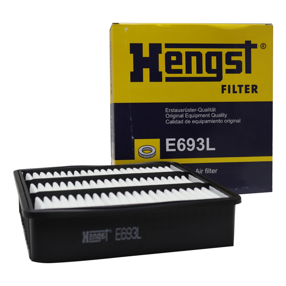 Filtro de Ar Hengst E693L Lancer 1.8, Pajero TR4 - Cód.9957