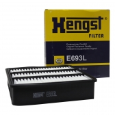 Filtro de Ar Hengst E693L Lancer 1.8, Pajero TR4 - Cód.9957