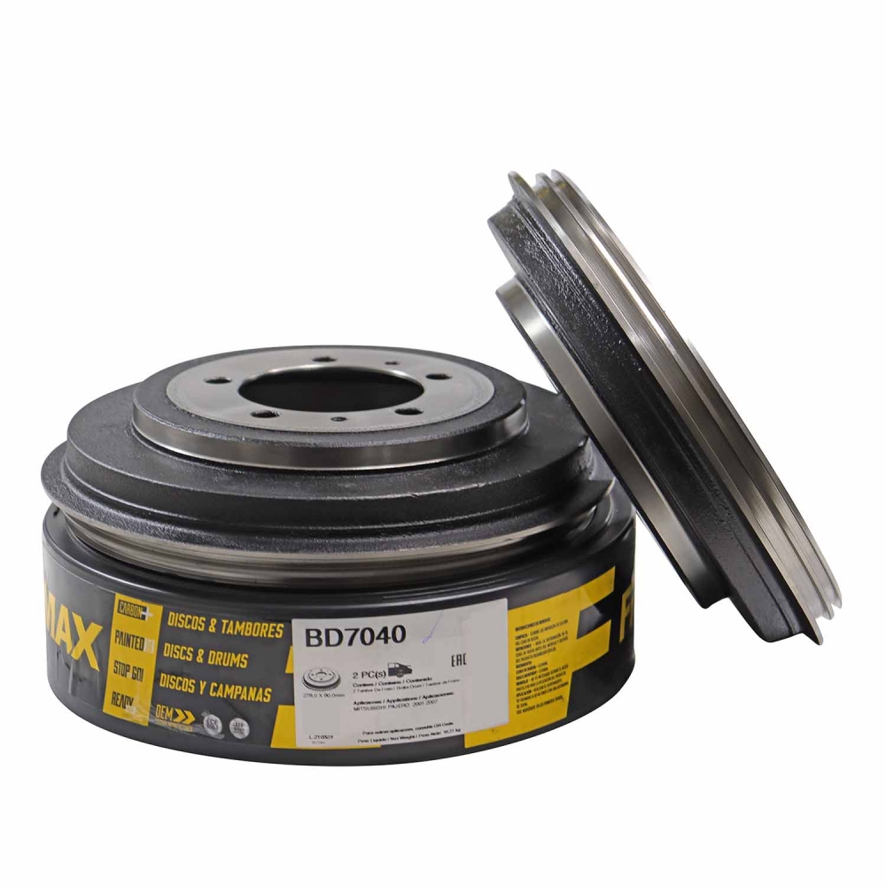 Kit Tambor de Freio BD7040 Tras. Pajero Tr4 - Cód.10217