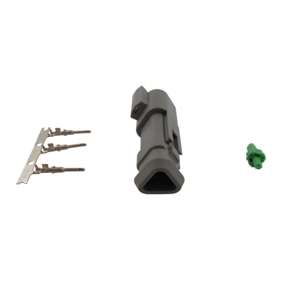 Conector Elétrico Macho 3 Vias Deutsch DT04-3P - Cód.6931