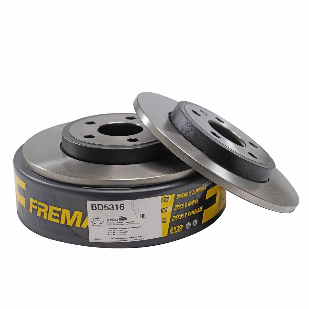 Kit Disco de Freio BD5316 Tras. Audi A4 2.0 16V - Cód.10207