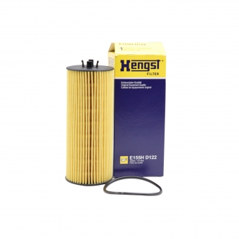 Filtro de Óleo Hengst E155H D122 Mercedes CLA45 - Cód.9701