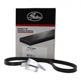 Correia Micro-V Gates 4PK0798SF Renault Kwid - Cód.10063