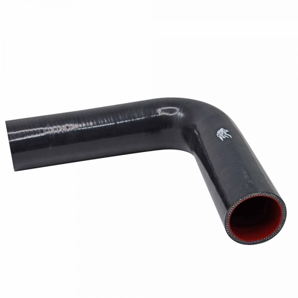 Curva de Silicone Preto de 90º x 2 1/4