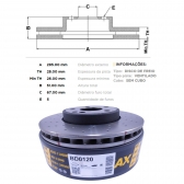 Kit Disco de Freio BD0120 Diant. Mercedes B200 - Cód.4261