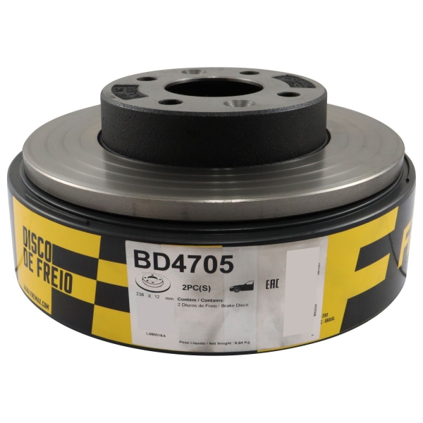 Kit Disco de Freio BD7033 Tras. Subaru Impreza - Cód.3662