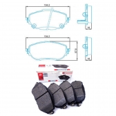 Pastilha Diant. Ferodo HQF2325A Toyota Corolla - Cód.5567