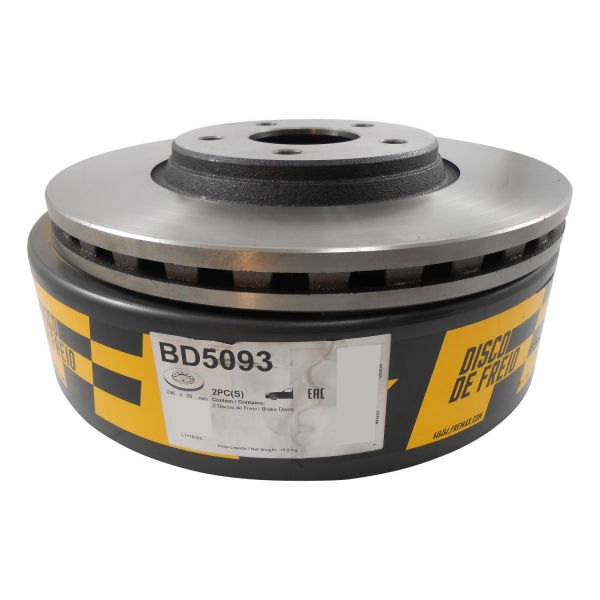 Kit Disco de Freio BD5093 Diant. GM Malibu 2.4 - Cód.5372