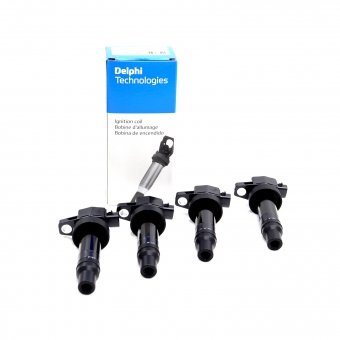 Jogo de 4 Bobinas Delphi GN10590 Creta, HB20 1.6 - Cód.10935