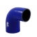 Curva Pressurização Silicone Azul 90º X 2 1/2\\\