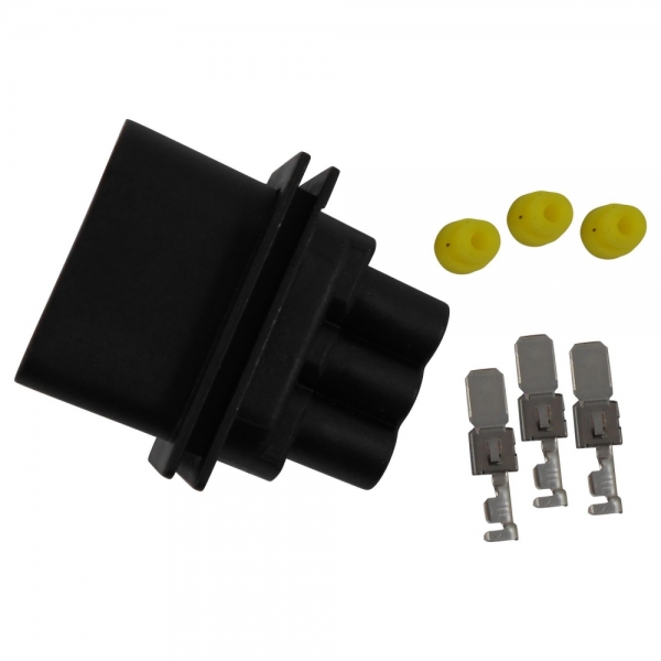 Conector 3 Vias ETE8711 Eletroventilador VW Fox - Cód.7244