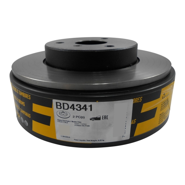 Kit Disco de Freio BD4341 Diant. Smart Fortwo 1.0 - Cód.3621