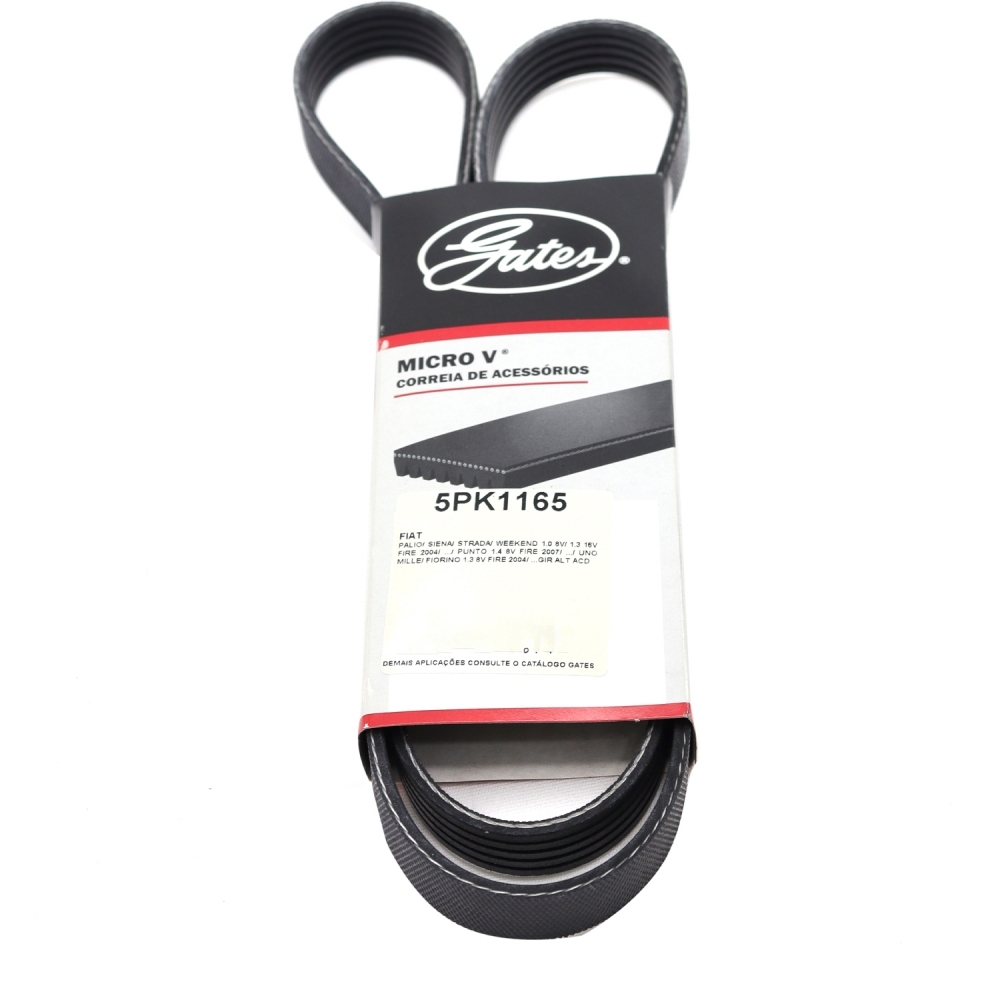 Correia Micro-V Gates 5PK1165 Fiat Punto 1.4 - Cód.10702