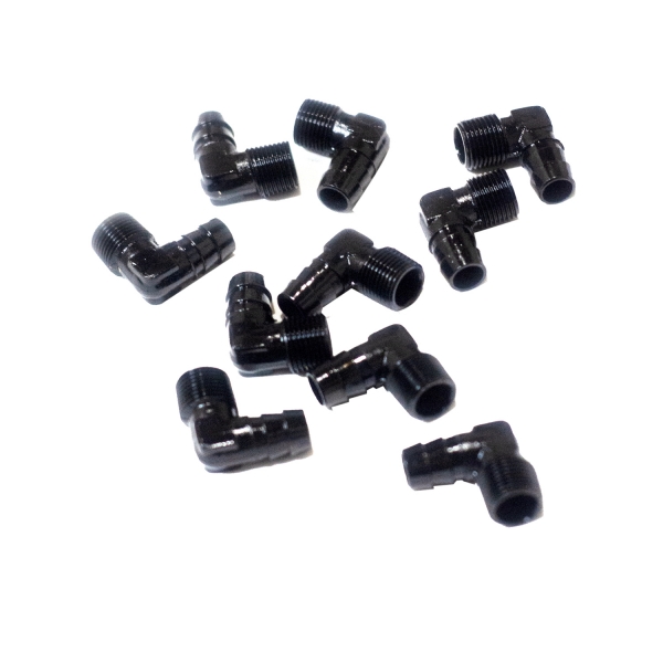 Kit 10 Niples Cotovelo 90 graus 3/8NPT x 1/2
