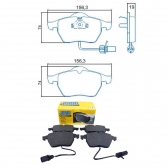 Pastilha de Freio Diant. Jurid HQJ2253A Audi A4 - Cód.4310