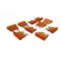 Kit com 10 Fusíveis Lamina Laranja 40A - Cód.6745
