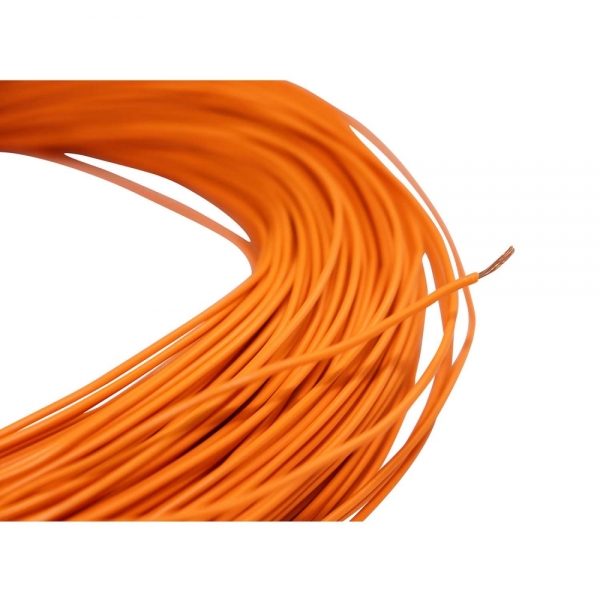 100m Cabo Flex. Automotivo 0.50mm Laranja - Cód.8093