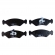 Pastilha Diant. Jurid HQJ2051 Ford Fiesta, Ka - Cód.3256