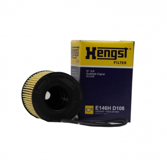 Filtro de Óleo Hengst E146H D108 MBenz A150, B200 - Cód.9847