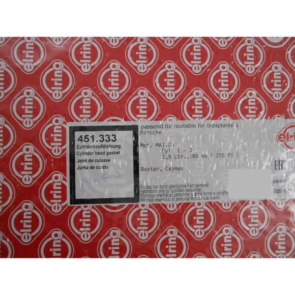 Junta de Cabeçote 451.333 Porsche Boxster, Cayman - Cód.4694