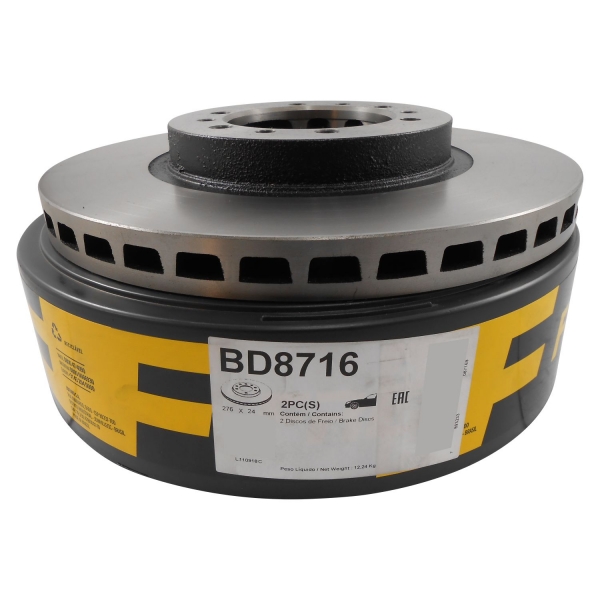 Kit Disco de Freio BD8716 Diant. L200, Pajero - Cód.5009