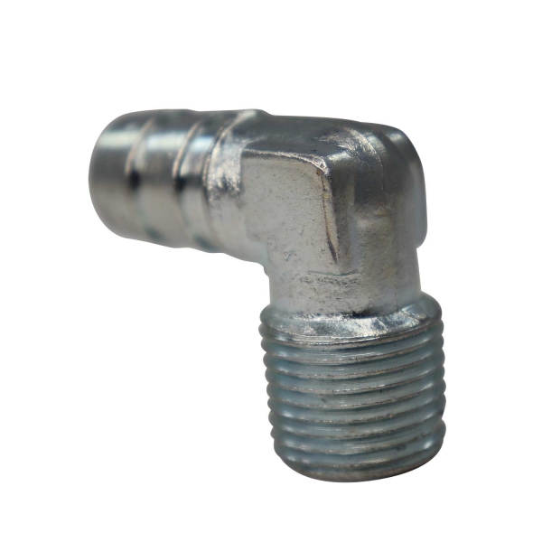 Niple Cotovelo Prata 3/8NPT x 1/2\\\