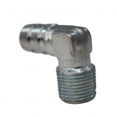 Niple Cotovelo Prata 3/8NPT x 1/2\\\