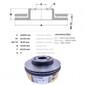 Kit Disco de Freio BD1064 Diant. Ford Fiesta, Ka - Cód.4392