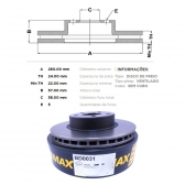 Kit Disco de Freio BD0031 Diant. Subaru Impreza - Cód.5148