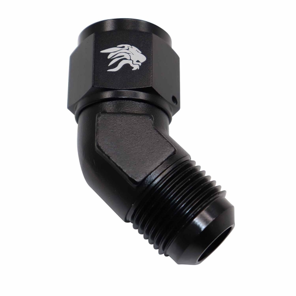 Conexão Curta 45° Femea 12ANx12AN Macho All Black - Cód.9466