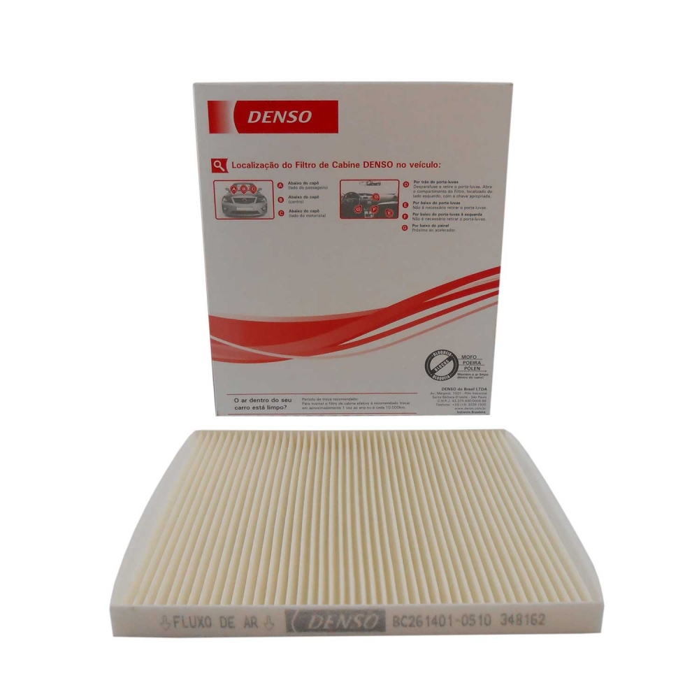 Filtro de Cabine Denso BC261401-0510RC  Veloster - Cód.3136