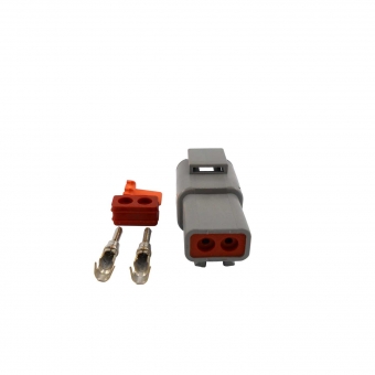 Conector Elétrico Macho 2 Vias Deutsch DT04-2P - Cód.6736