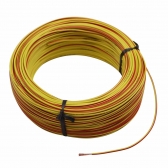 100m Cabo Flex. Automotivo 1.00mm Amarelo Vermelho -Cód.9268