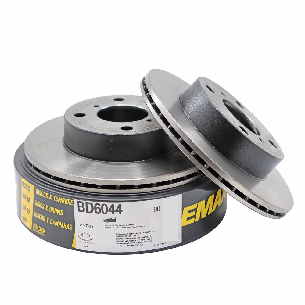 Kit Disco de Freio BD6044 Diant. Effa M100 1.0 - Cód.5294