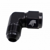 Conexão Curta 90° Femea 8AN x 8AN Macho All Black - Cód.9452