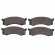 Pastilha Diant. Jurid HQJ2503 Citroen C3 (22...) - Cód.12363