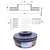 Kit Disco de Freio BD0410 Diant. Mercedes CLK200 - Cód.4767
