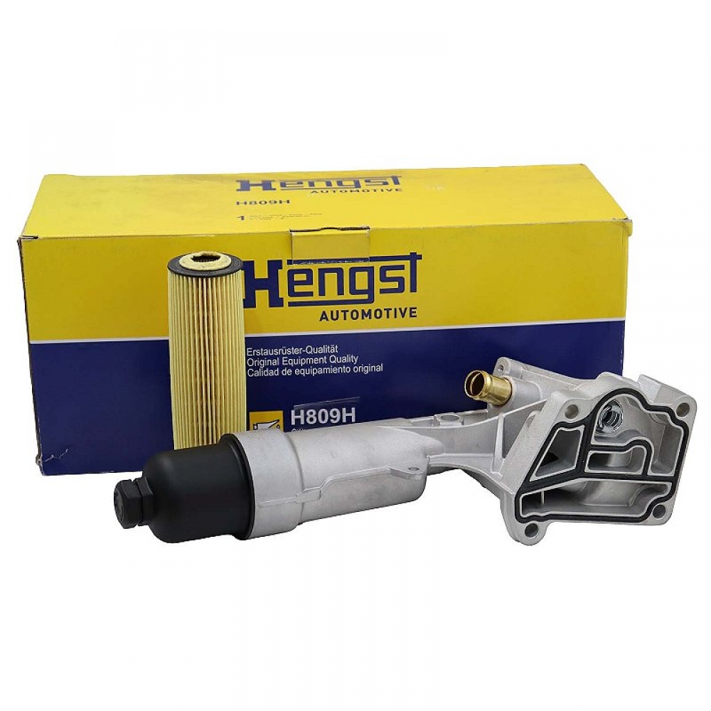 Módulo Filtro de Óleo Hengst H809H Mercedes C180 - Cód.13706