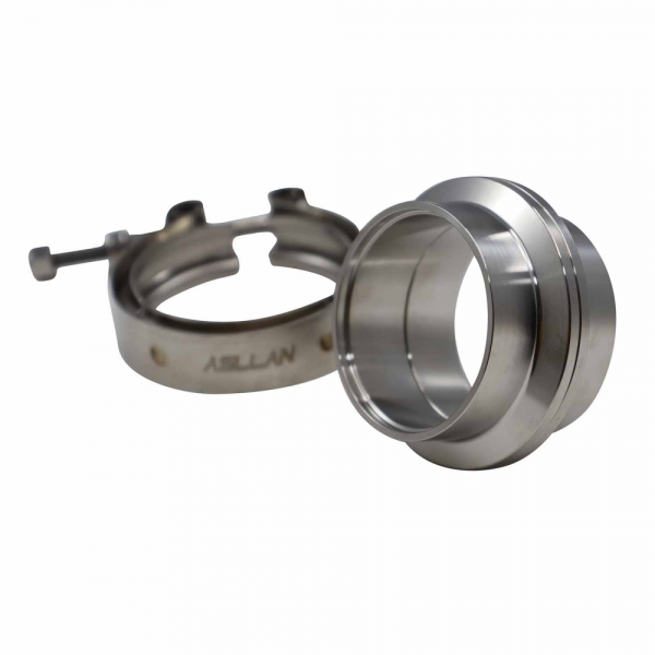 Kit Abraçadeira V-Band com Flanges Inox 2
