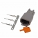 Conector Elétrico Macho 3 Vias Deutsch DTM04-3P - Cód.9116
