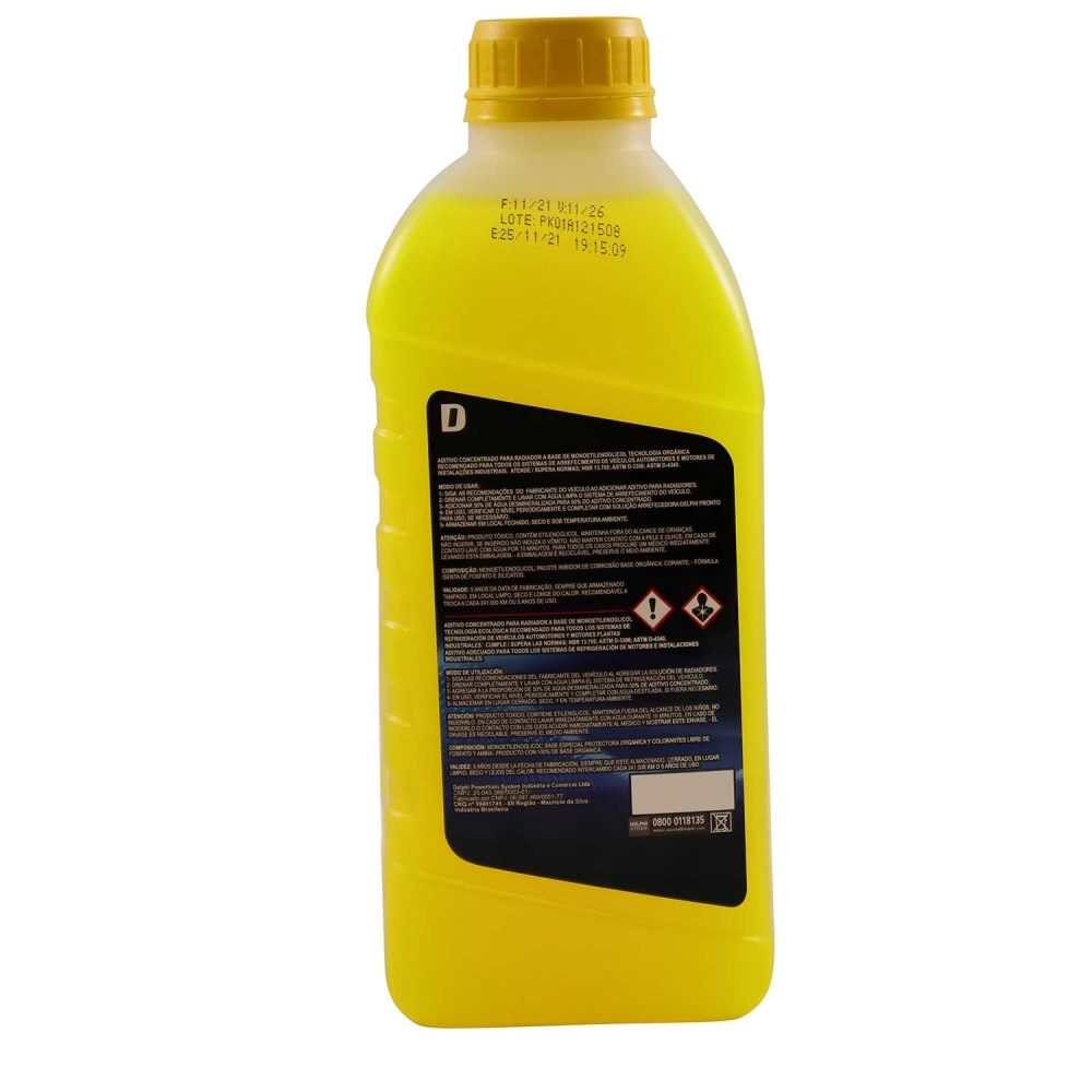 Aditivo Delphi Orgânico Concent. Amarelo RL10013 - Cód.8489