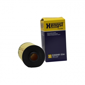 Filtro de Óleo Hengst E202H01 D34 BMW 530i, X5 - Cód.9842