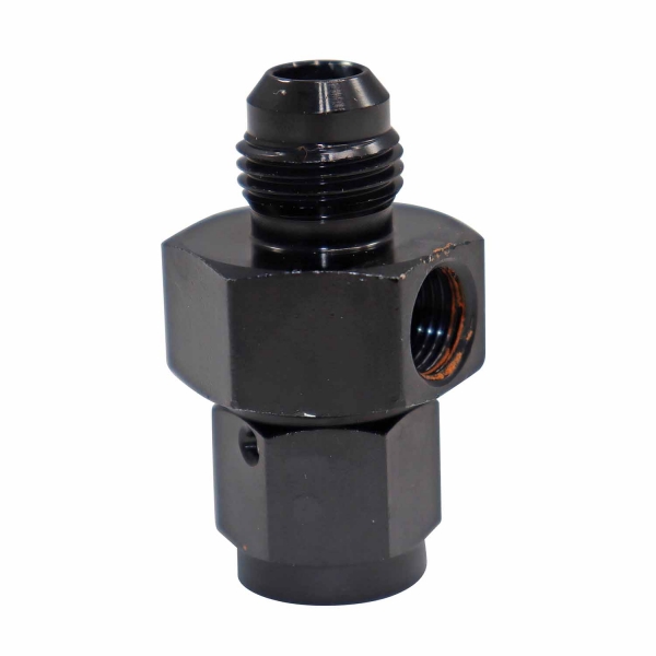 Adaptador 6AN x 6AN com Saída 1/8NPT All Black  - Cód.9454