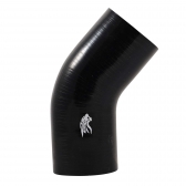 Curva 45º de Silicone Preta 3\\\