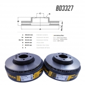 Kit Disco de Freio BD3326 Diant. L.E L.D Touareg - Cód.3612