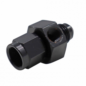 Adaptador 6AN x 6AN com Saída 1/8NPT All Black  - Cód.9454