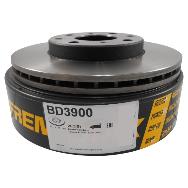 Kit Disco Freio BD3900 Diant. Honda Fit 1.4 8V - Cód.3845