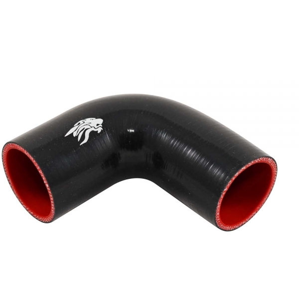 Curva de Silicone MSA Preto de 90º x 2.0